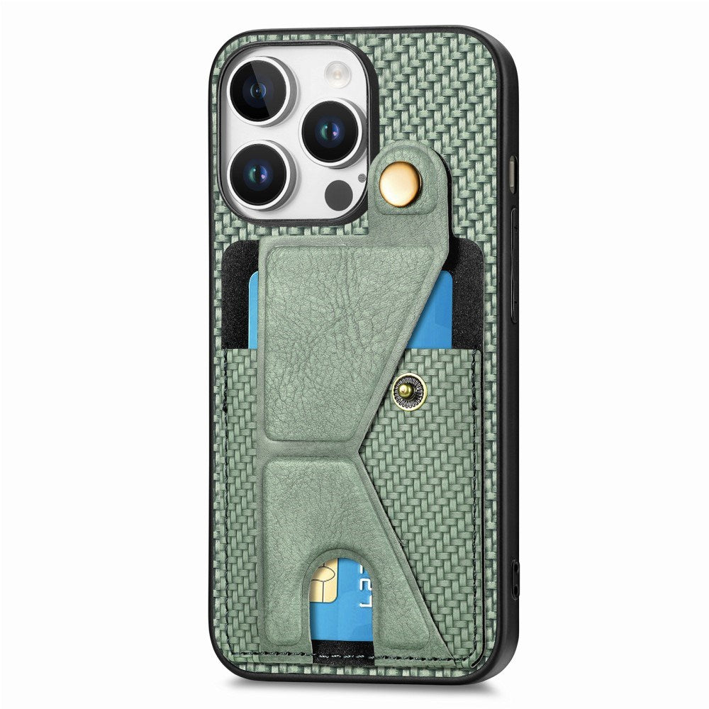 EIDERWOOD iPhone 16 Pro K-Formet Hybrid Mobil Cover - Grøn