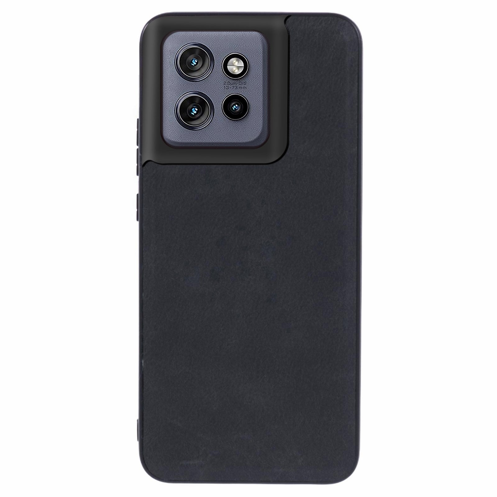 Motorola Edge 50 Neo - EIDERWOOD Kunstlæder Bagside Cover - Sort