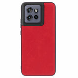 Motorola Edge 50 Neo - EIDERWOOD Kunstlæder Bagside Cover - Rød