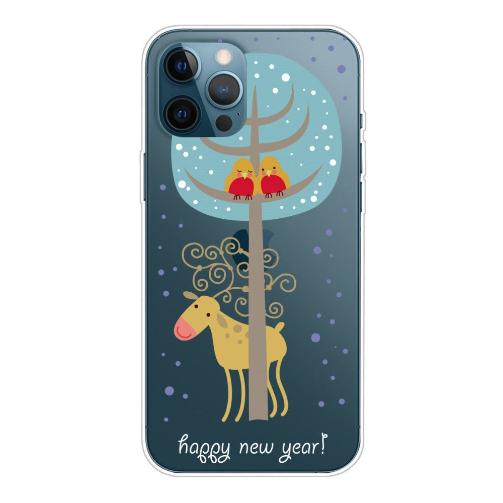 EIDERWOOD iPhone 16 Pro Max Fleksibelt Plast Bagside Julecover - Merry Christmas - Rensdyr