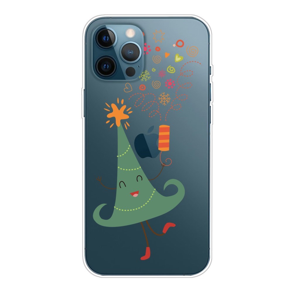 EIDERWOOD iPhone 16 Pro Max Fleksibelt Plast Bagside Julecover - Merry Christmas - Juletræ