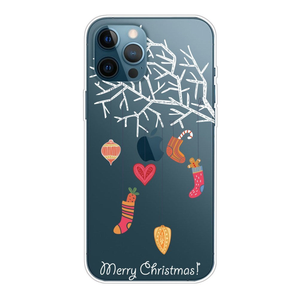 EIDERWOOD iPhone 16 Pro Max Fleksibelt Plast Bagside Julecover - Merry Christmas - Julesokker