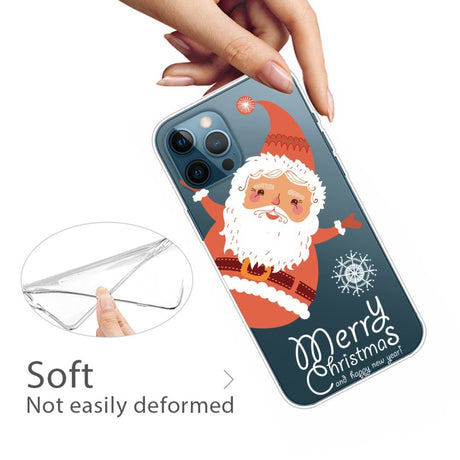 EIDERWOOD iPhone 16 Pro Max Fleksibelt Plast Bagside Julecover - Merry Christmas - Julemand