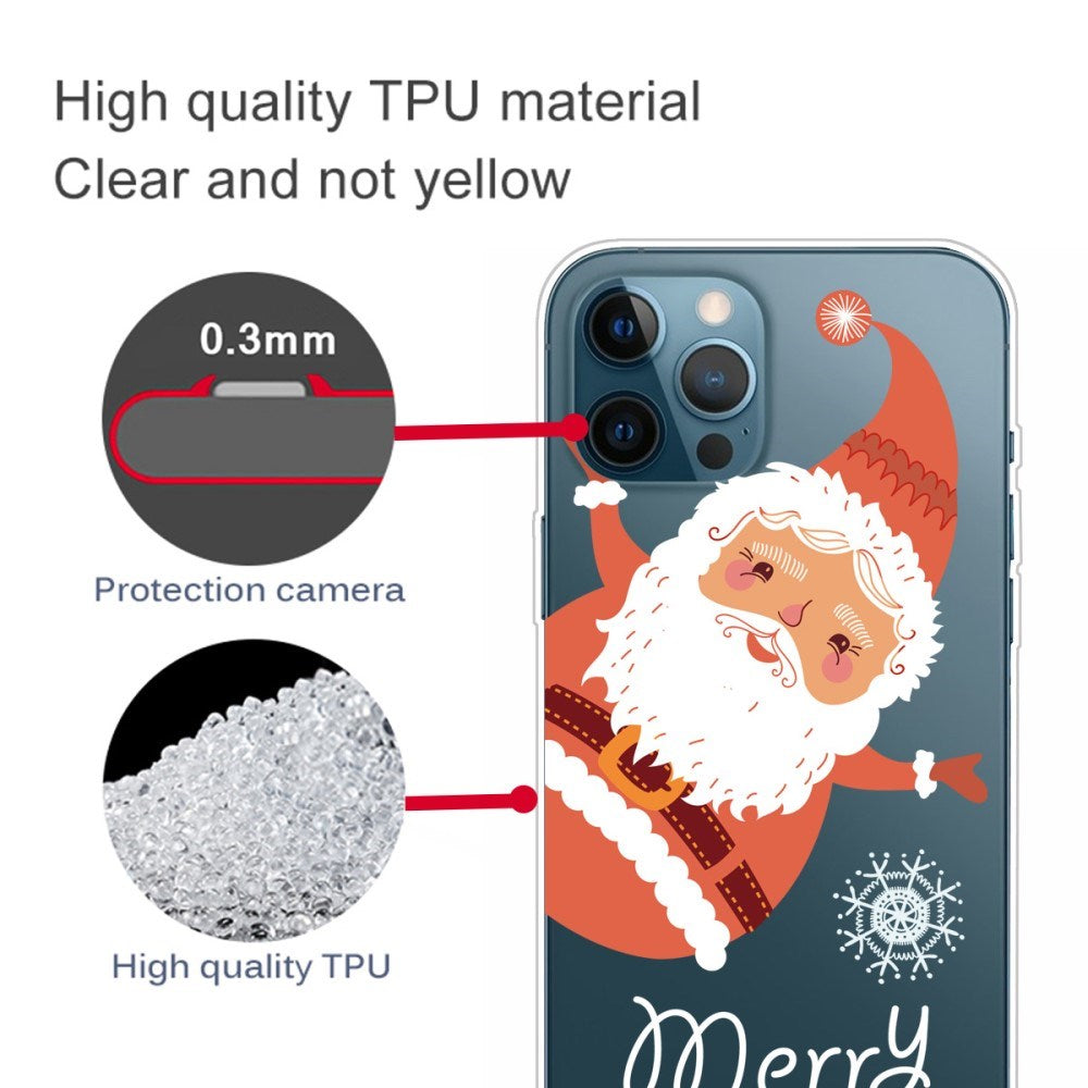 EIDERWOOD iPhone 16 Pro Max Fleksibelt Plast Bagside Julecover - Merry Christmas - Julemand