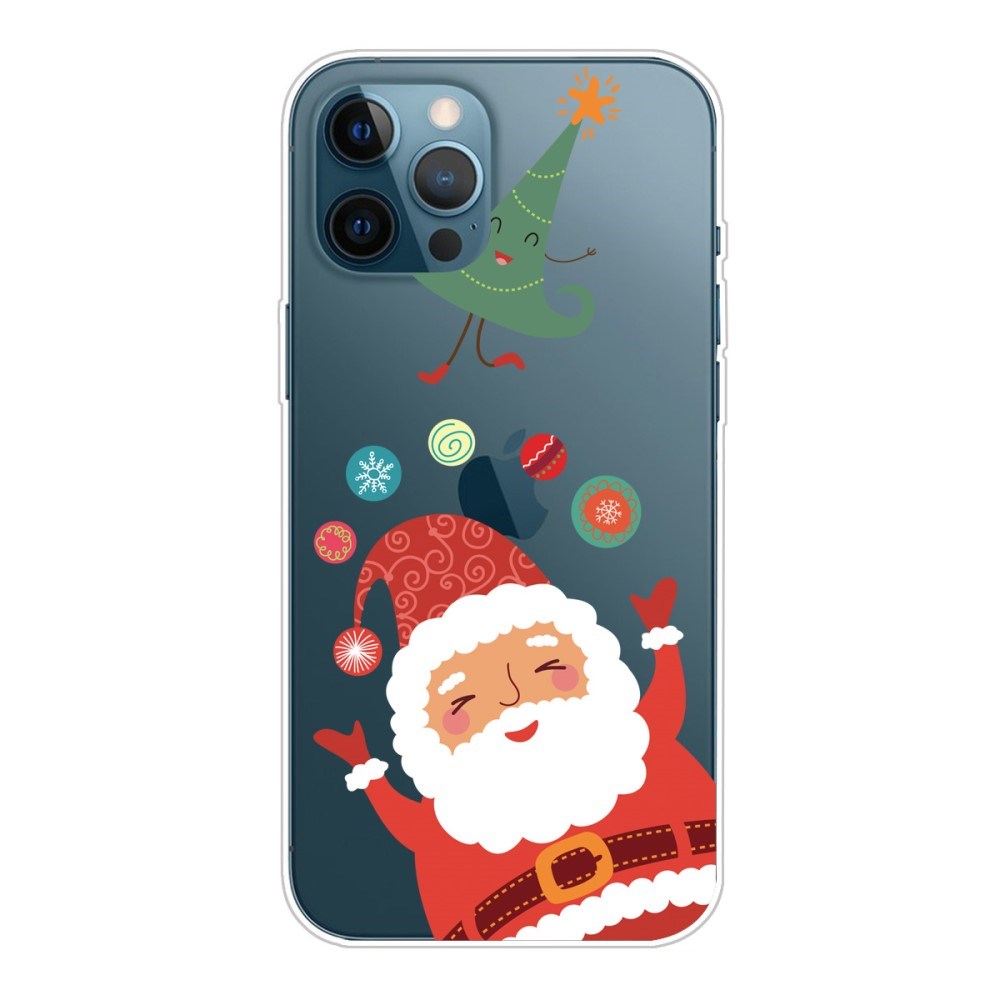 EIDERWOOD iPhone 16 Pro Max Fleksibelt Plast Bagside Julecover - Merry Christmas - Julemanden