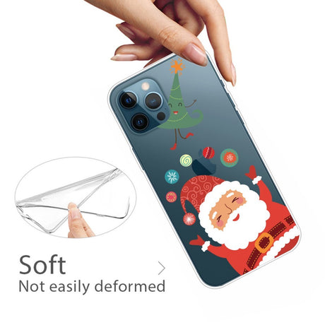 EIDERWOOD iPhone 16 Pro Max Fleksibelt Plast Bagside Julecover - Merry Christmas - Julemanden