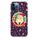 EIDERWOOD iPhone 16 Pro Max Fleksibelt Plast Bagside Julecover - Merry Christmas - Julemand med Gave