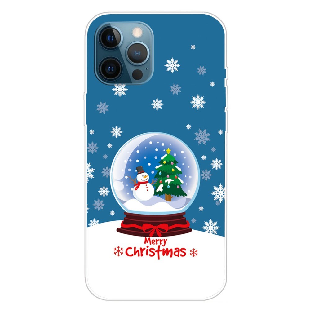 EIDERWOOD iPhone 16 Pro Max Fleksibelt Plast Bagside Julecover - Merry Christmas - Snekugle