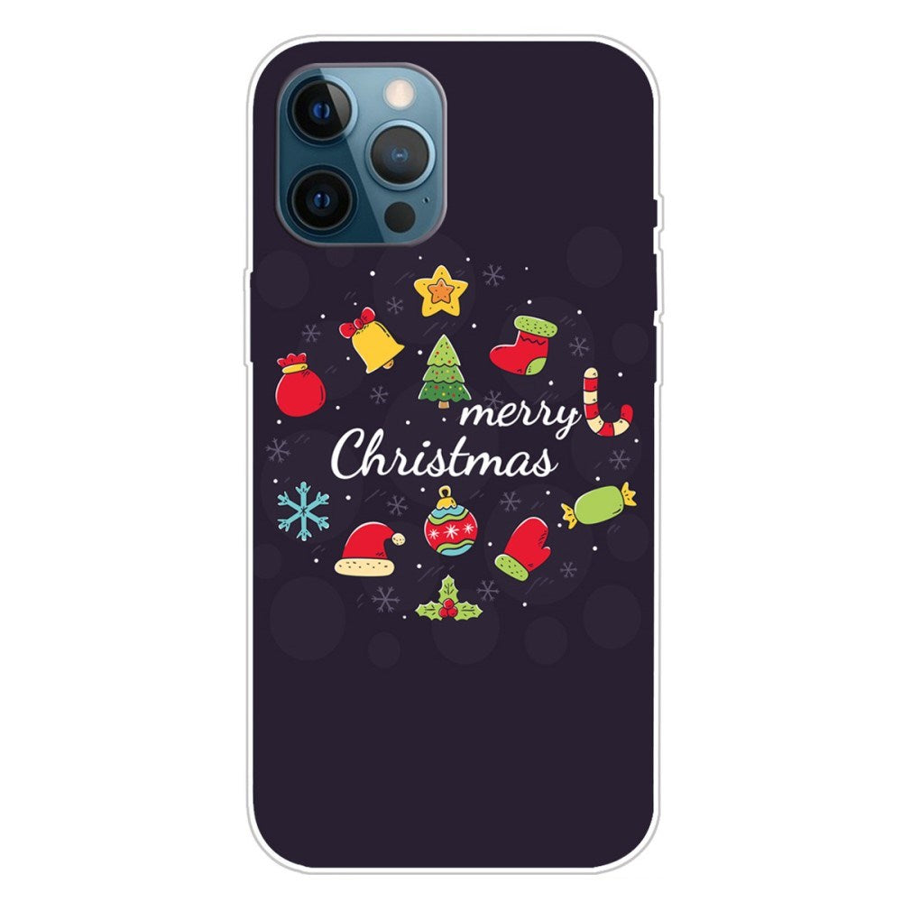 EIDERWOOD iPhone 16 Pro Max Fleksibelt Plast Bagside Julecover - Merry Christmas - Juledekorationer