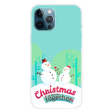 EIDERWOOD iPhone 16 Pro Max Fleksibelt Plast Bagside Julecover - Merry Christmas - Snemænd