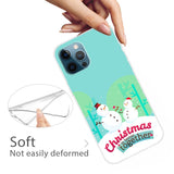 EIDERWOOD iPhone 16 Pro Fleksibelt Plast Bagside Julecover - Merry Christmas - Snemænd