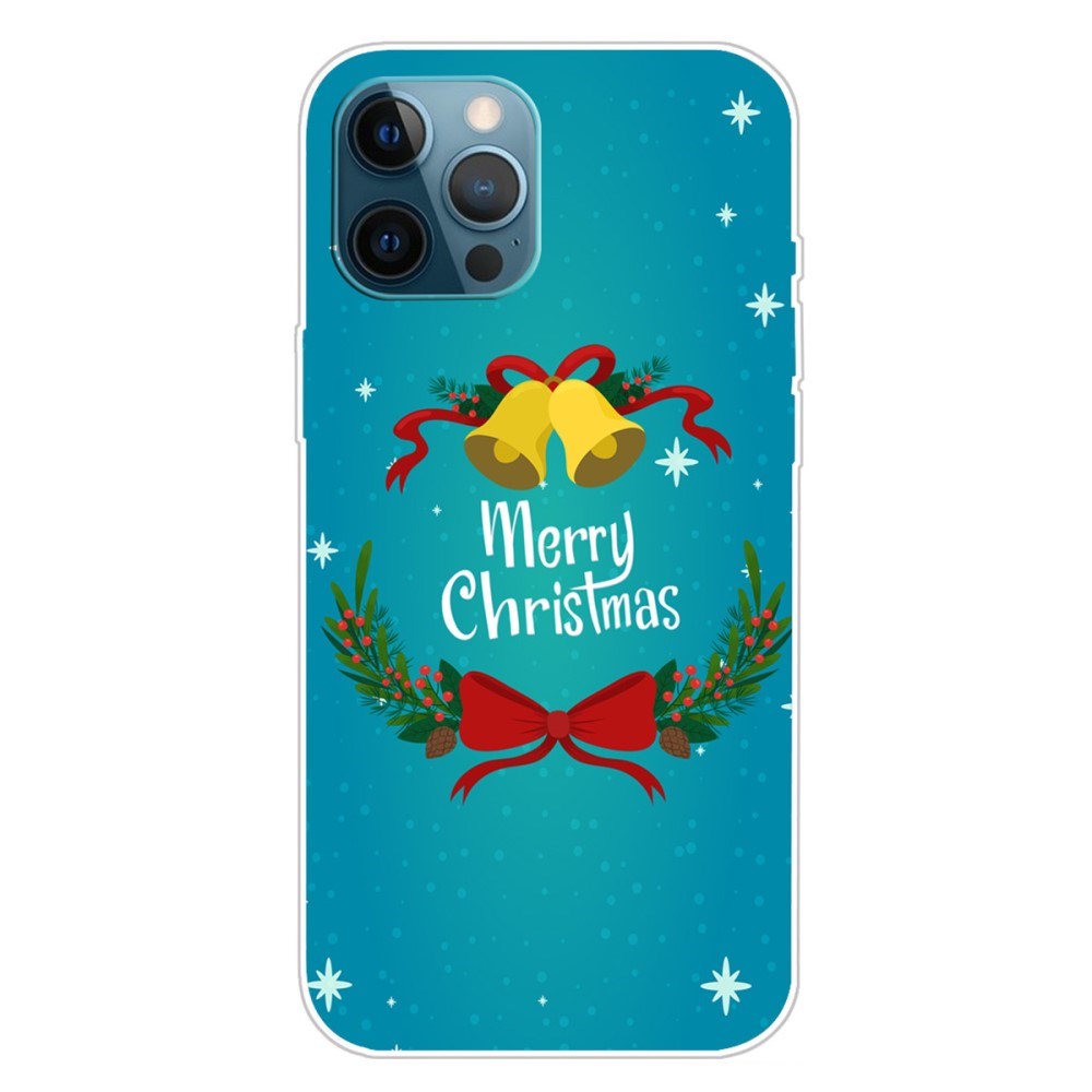 EIDERWOOD iPhone 16 Pro Fleksibelt Plast Bagside Julecover - Merry Christmas - Juleklokker