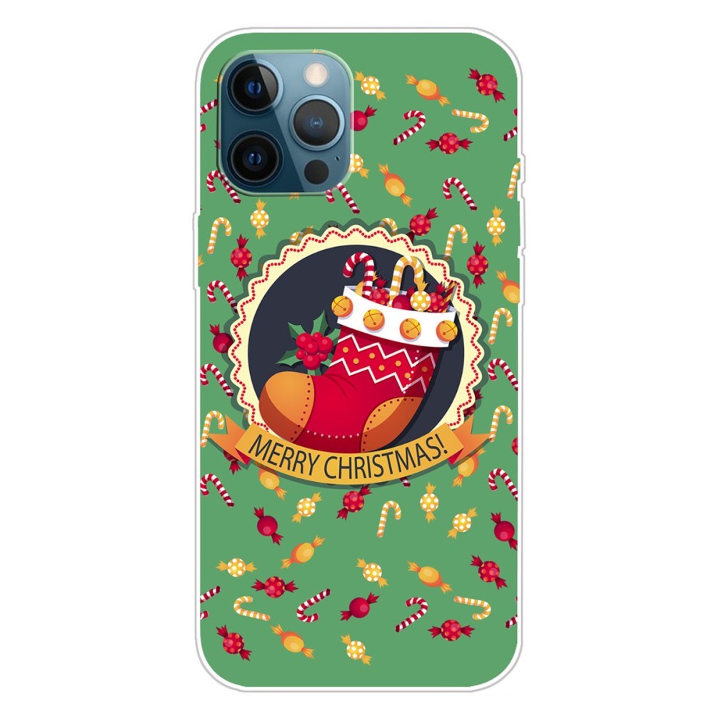 EIDERWOOD iPhone 16 Pro Fleksibelt Plast Bagside Julecover - Merry Christmas - Julesok