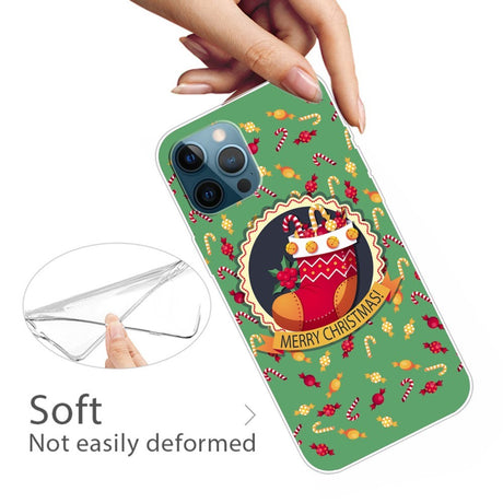 EIDERWOOD iPhone 16 Pro Fleksibelt Plast Bagside Julecover - Merry Christmas - Julesok