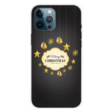 iPhone 16 Pro Fleksibelt Plast Bagside Jule Cover - Merry Christmas - Guld Dekorationer