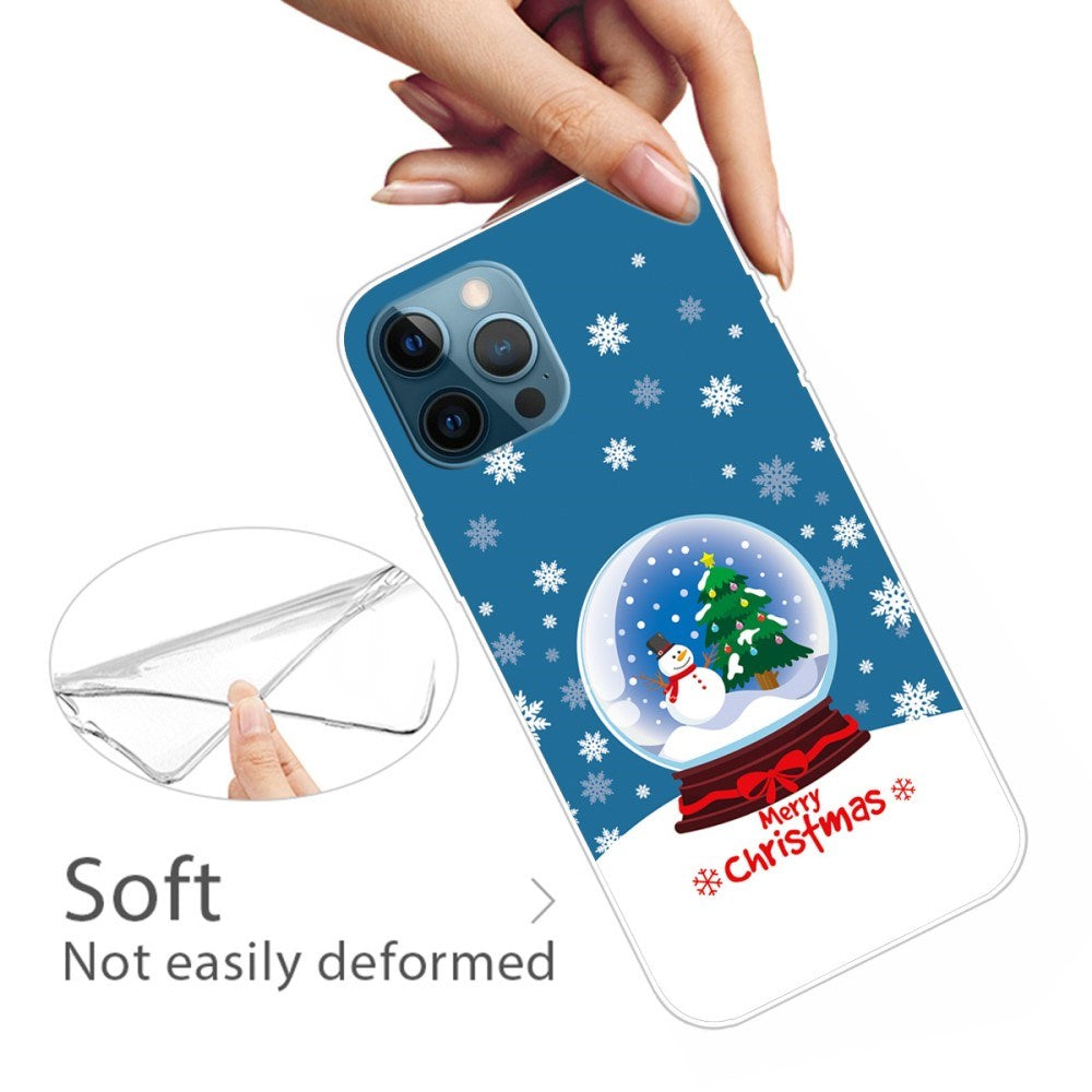 EIDERWOOD iPhone 16 Pro Fleksibelt Plast Bagside Julecover - Merry Christmas - Snekugle