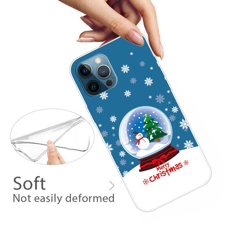 EIDERWOOD iPhone 16 Pro Fleksibelt Plast Bagside Julecover - Merry Christmas - Snekugle