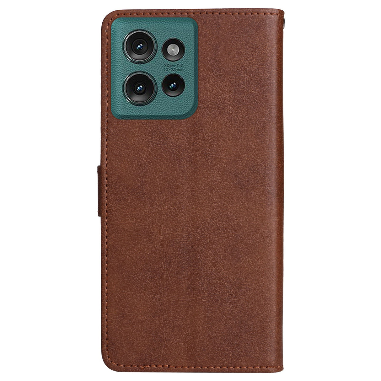Motorola Edge 50 Wallet Flip Læder Cover m. Pung - Mørkebrun
