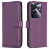 Realme Note 60 / 60x (4G) / C63 (4G) / C61 (4G) Kunstlæder Flip Cover m. Ståfunktion & Kortholder - Lilla