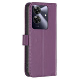 Realme Note 60 / 60x (4G) / C63 (4G) / C61 (4G) Kunstlæder Flip Cover m. Ståfunktion & Kortholder - Lilla