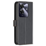 Realme Note 60 / 60x (4G) / C63 (4G) / C61 (4G) Kunstlæder Flip Cover m. Ståfunktion & Kortholder - Sort