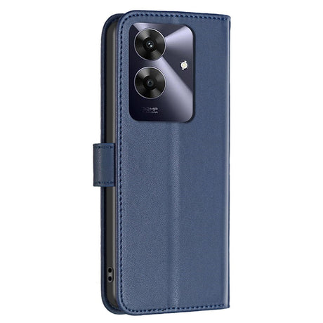 Realme Note 60 / 60x (4G) / C63 (4G) / C61 (4G) Kunstlæder Flip Cover m. Ståfunktion & Kortholder - Blå