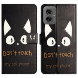EIDERWOOD Motorola Moto G55 Flip Case inkl. Pung og Ståfunktion - "Don't Touch My Cell Phone"