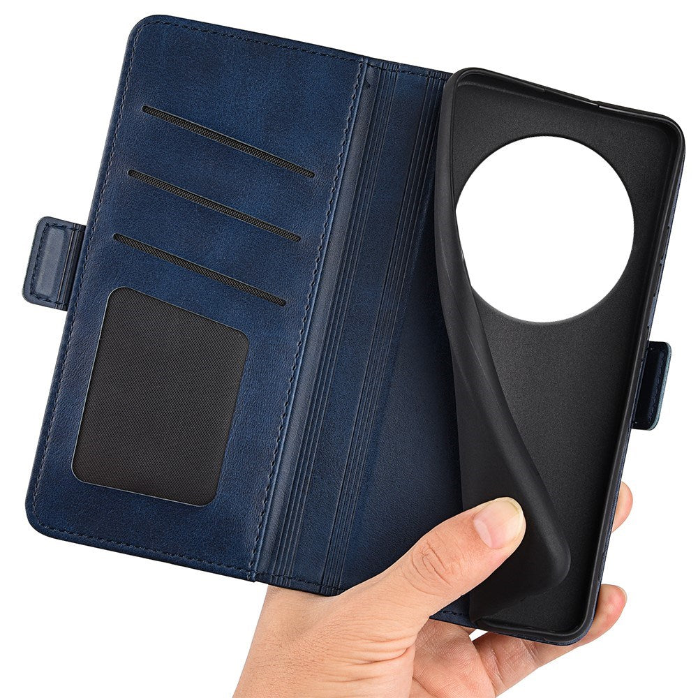 EIDERWOOD Xiaomi Redmi 14C / Poco C75 - Kunstlæder Flip Cover m. Kortholder & Stander - Blå