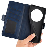 EIDERWOOD Xiaomi Redmi 14C / Poco C75 - Kunstlæder Flip Cover m. Kortholder & Stander - Blå