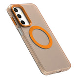 EIDERWOOD Samsung Galaxy A16 (4G/5G) Hybrid Plast Mobil Cover - MagSafe Kompatibel - Gennemsigtig / Orange