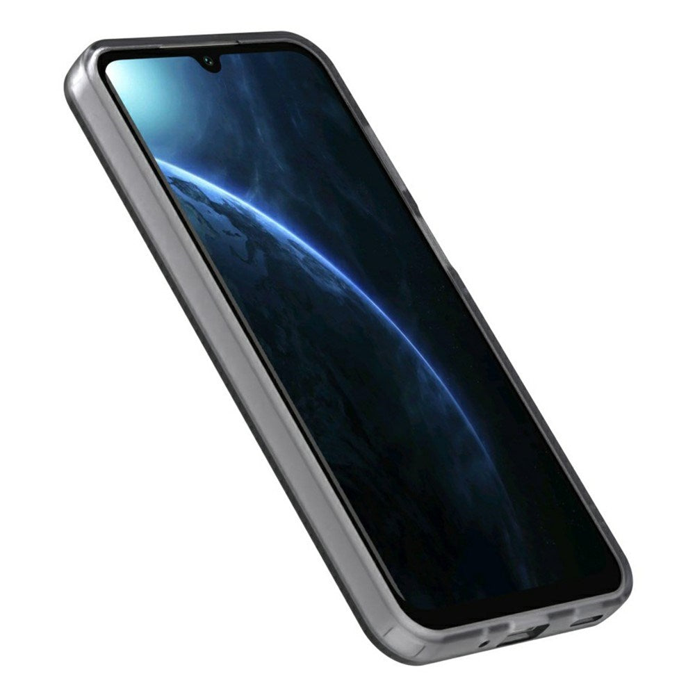 EIDERWOOD Samsung Galaxy A16 (4G/5G) Hybrid Plast Mobil Cover - MagSafe Kompatibel - Gennemsigtig / Sort