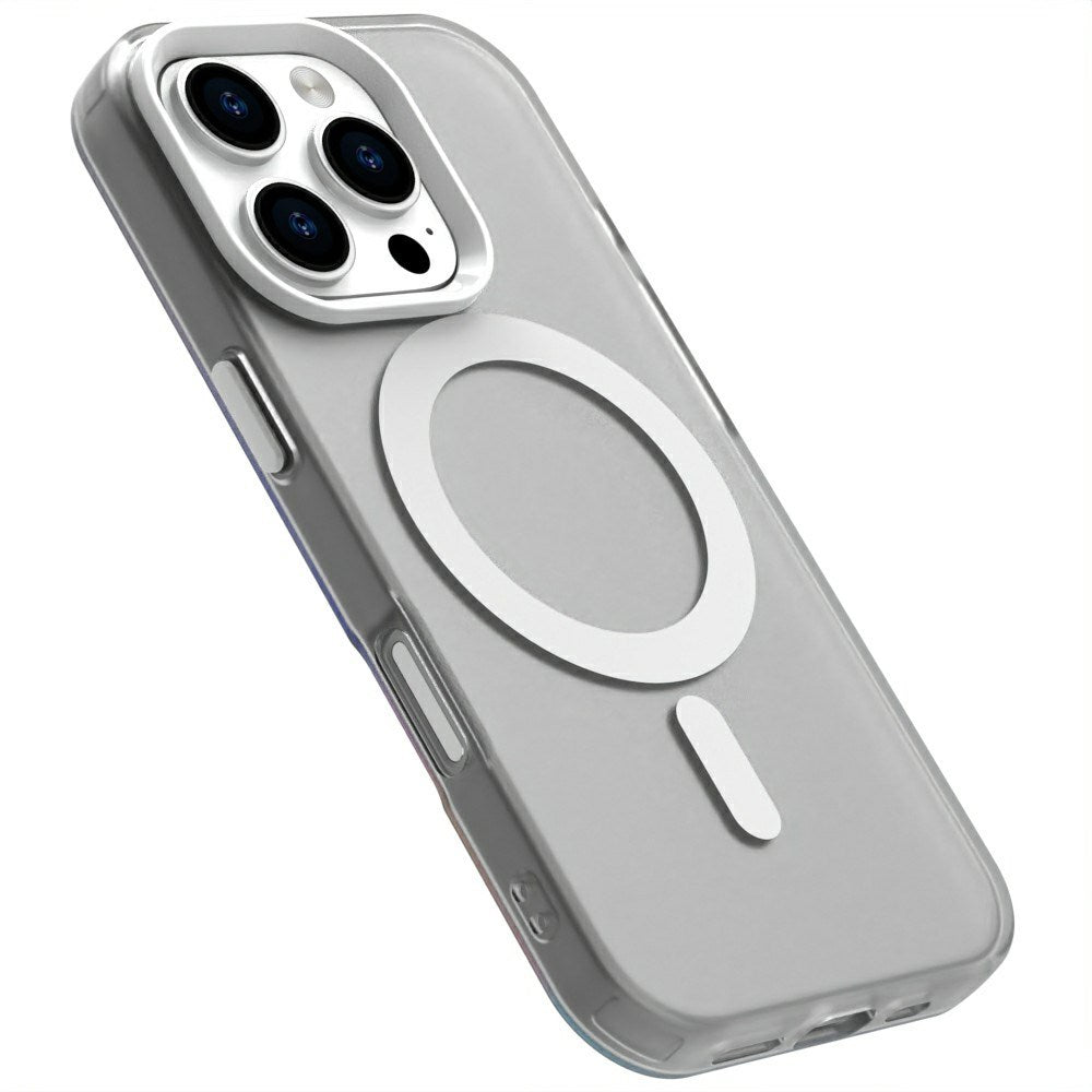 EIDERWOOD iPhone 16 Pro Hybrid Plast Mobil Cover - MagSafe Kompatibel - Gennemsigtig / Hvid