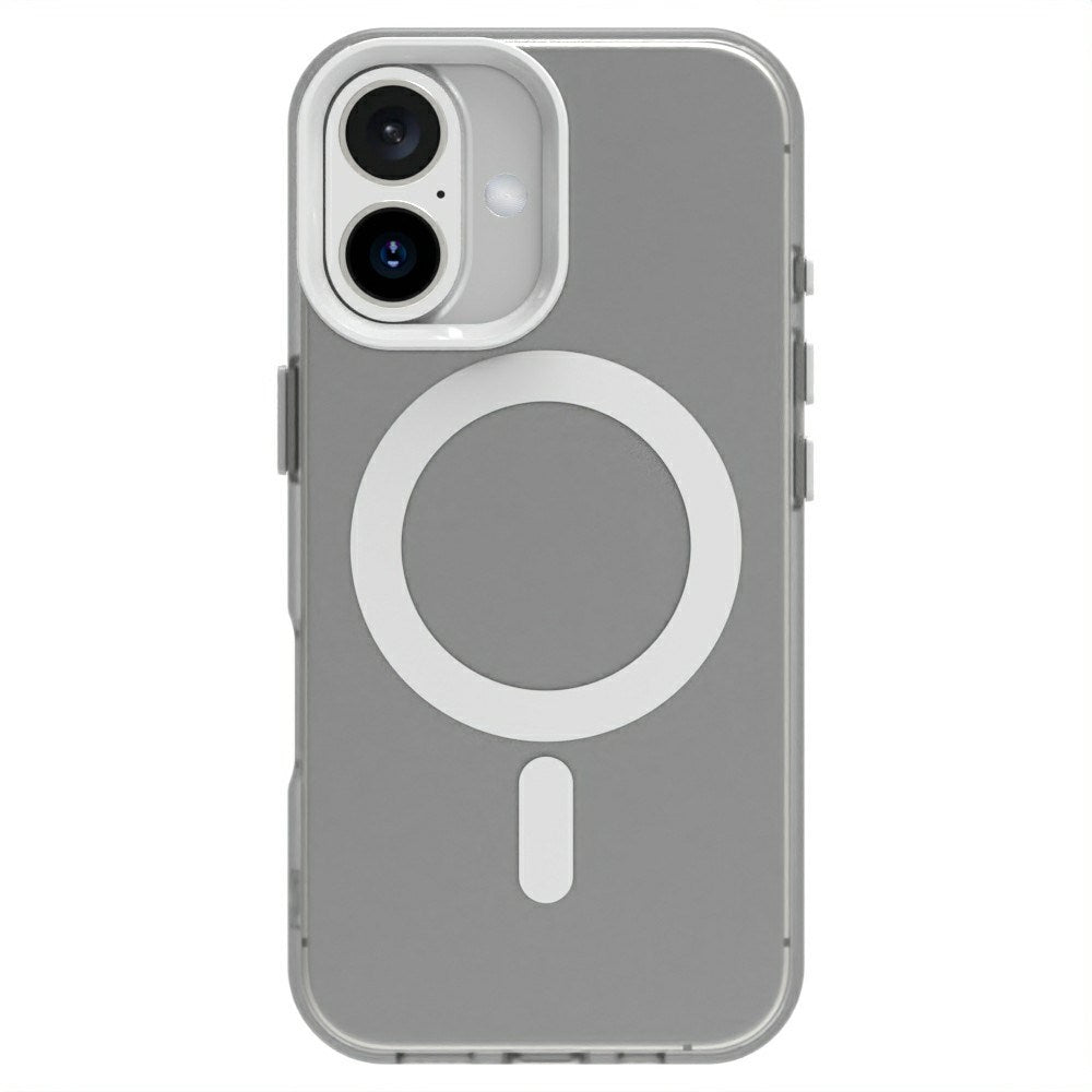 EIDERWOOD iPhone 16 Hybrid Plast Mobil Cover - MagSafe Kompatibel - Gennemsigtig / Hvid