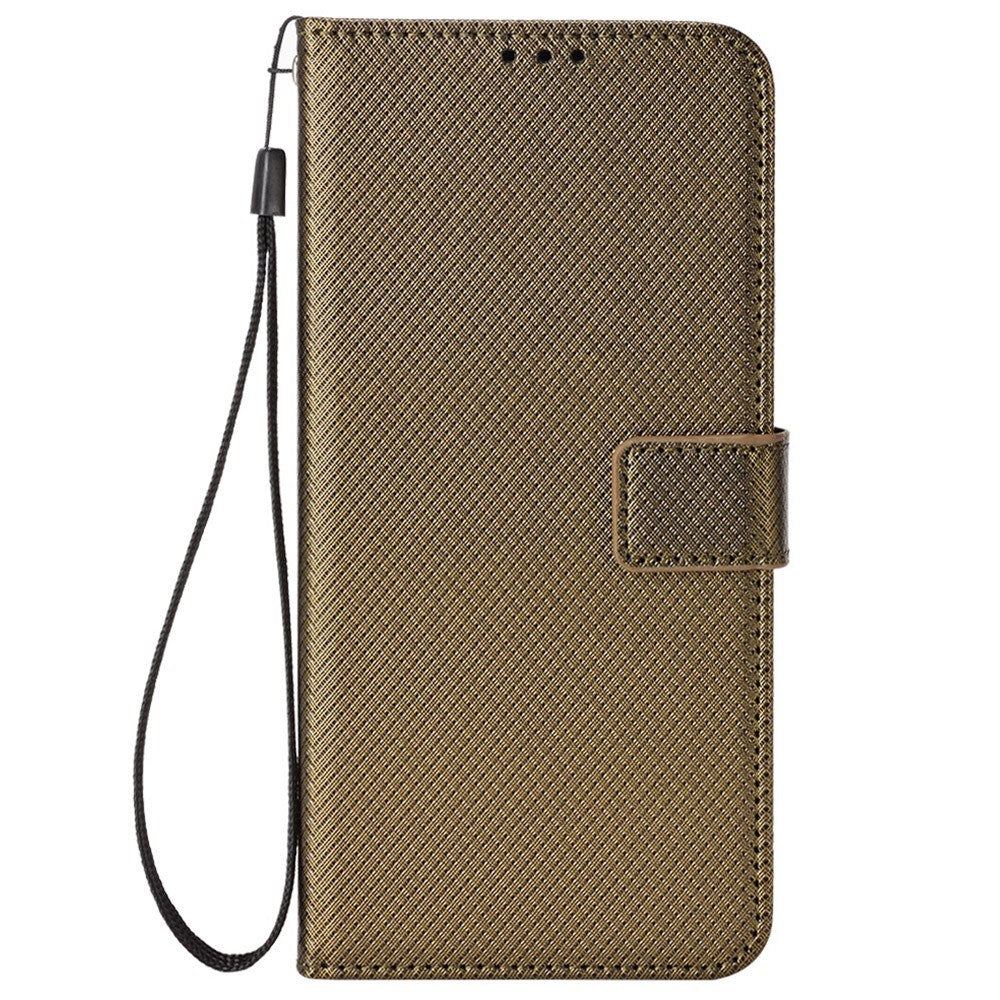 Motorola Edge 50 Neo (5G)/Moto S50 (5G)/ThinkPhone 25 (5G) - EIDERWOOD Vegansk Læder Flip Cover m. Diamant Tekstur - Brun