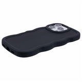 EIDERWOOD iPhone 16 Pro Max Fleksibelt Plastik Wavy Mobil Cover - Sort