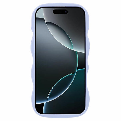 EIDERWOOD iPhone 16 Pro Max Fleksibelt Plastik Wavy Mobil Cover - Lilla