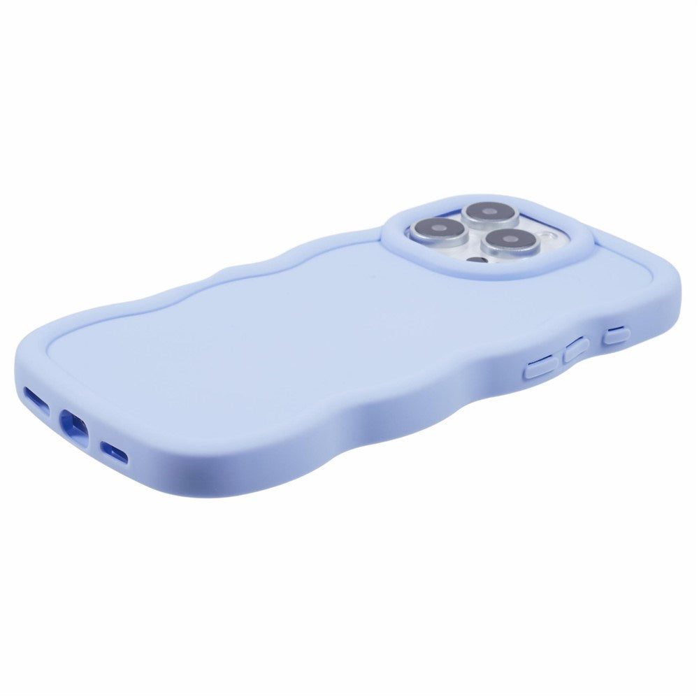 EIDERWOOD iPhone 16 Pro Max Fleksibelt Plastik Wavy Mobil Cover - Lilla