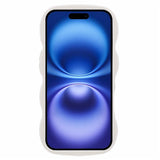 EIDERWOOD iPhone 16 Plus Fleksibelt Plastik Wavy Mobil Cover - Hvid