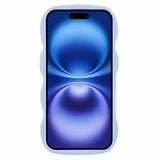 EIDERWOOD iPhone 16 Plus Fleksibelt Plastik Wavy Mobil Cover - Lilla
