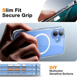 TORRAS iPhone 16 Fleksibelt Plastik Bagside Cover - MagSafe Kompatibel - Gennemsigtig