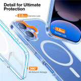 TORRAS iPhone 16 Fleksibelt Plastik Bagside Cover - MagSafe Kompatibel - Gennemsigtig