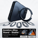 TORRAS - iPhone 16 Pro Max - Guardian Ostand Series Cover m. Kickstand - MagSafe Kompatibel - Sort