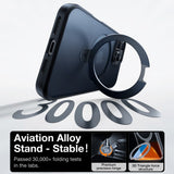 TORRAS - iPhone 16 Pro - Guardian Ostand Series Cover m. Kickstand - MagSafe Kompatibel - Sort
