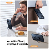 TORRAS - iPhone 16 Pro - Guardian Ostand Series Cover m. Kickstand - MagSafe Kompatibel - Sort