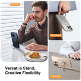 TORRAS - iPhone 16 Pro - Guardian Ostand Series Cover m. Kickstand - MagSafe Kompatibel - Grå