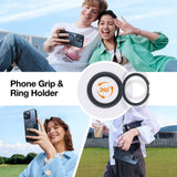 TORRAS - iPhone 16 Pro - Plastik Cover m. Kickstand Ring - MagSafe Kompatibel - Sort