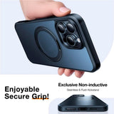 TORRAS - iPhone 16 Pro Max - Plastik Cover m. Kickstand Ring - MagSafe Kompatibel - Sort