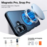 TORRAS - iPhone 16 - Fleksibelt Plastik Cover m. Ring Kickstand - MagSafe Kompatibel - Sort