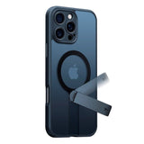 TORRAS - iPhone 16 Pro Max - Fleksibel Plastik Cover m. Roterende Kickstand - MagSafe Kompatibel - Sort