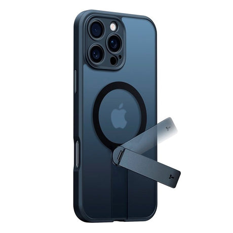 TORRAS - iPhone 16 Pro Max - Fleksibel Plastik Cover m. Roterende Kickstand - MagSafe Kompatibel - Sort